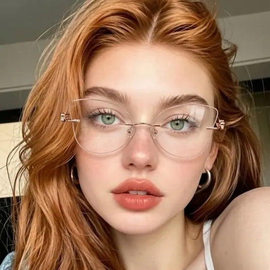 Morpho Rimless butterflyshaped glasses