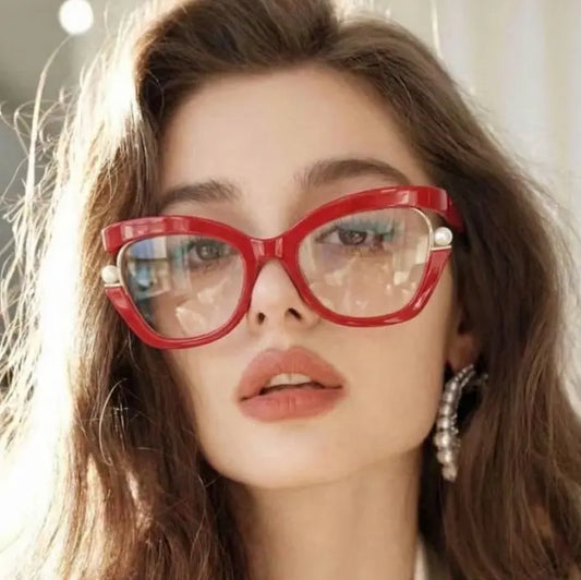 Per Rimless square glasses