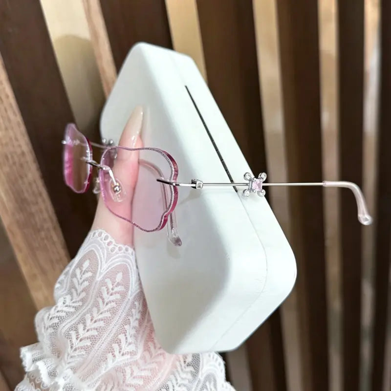Paws Rimless foot-shaped glasses