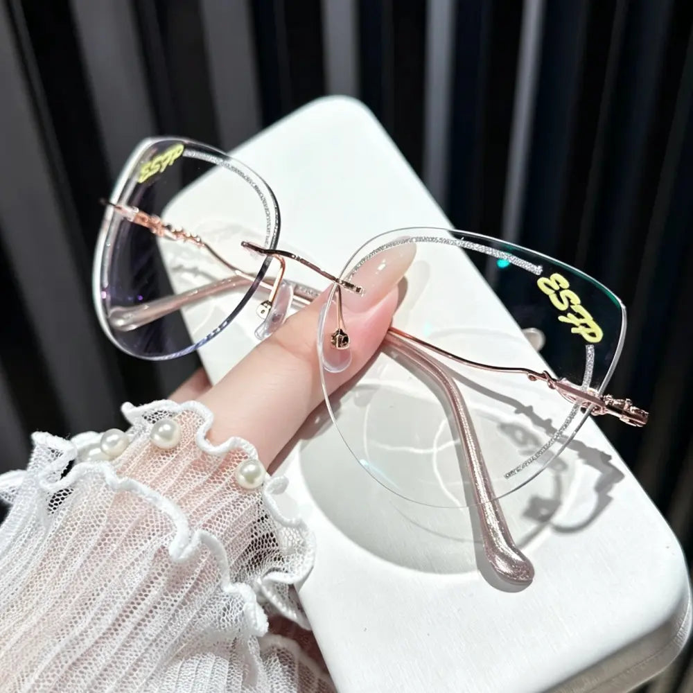 ESFP Rimless custom-shaped glasses