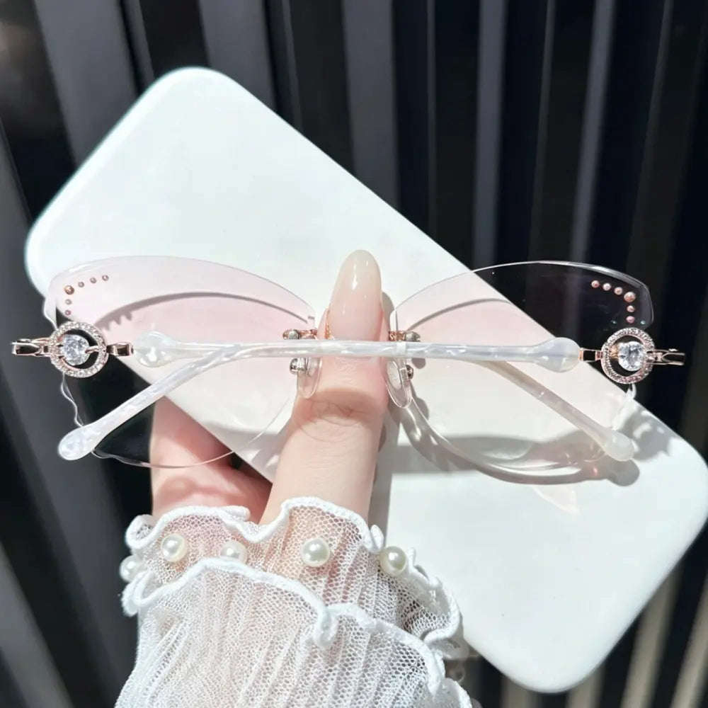 Fae Rimless custom-shaped glasses