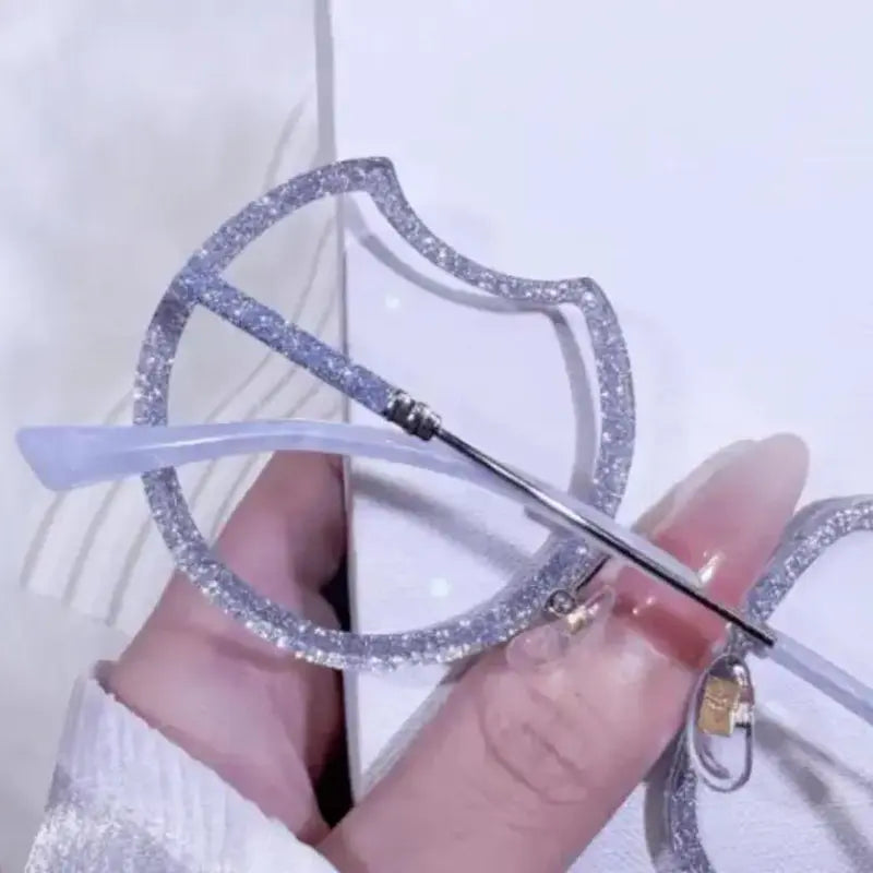 Nyx Rimless custom shaped glasses