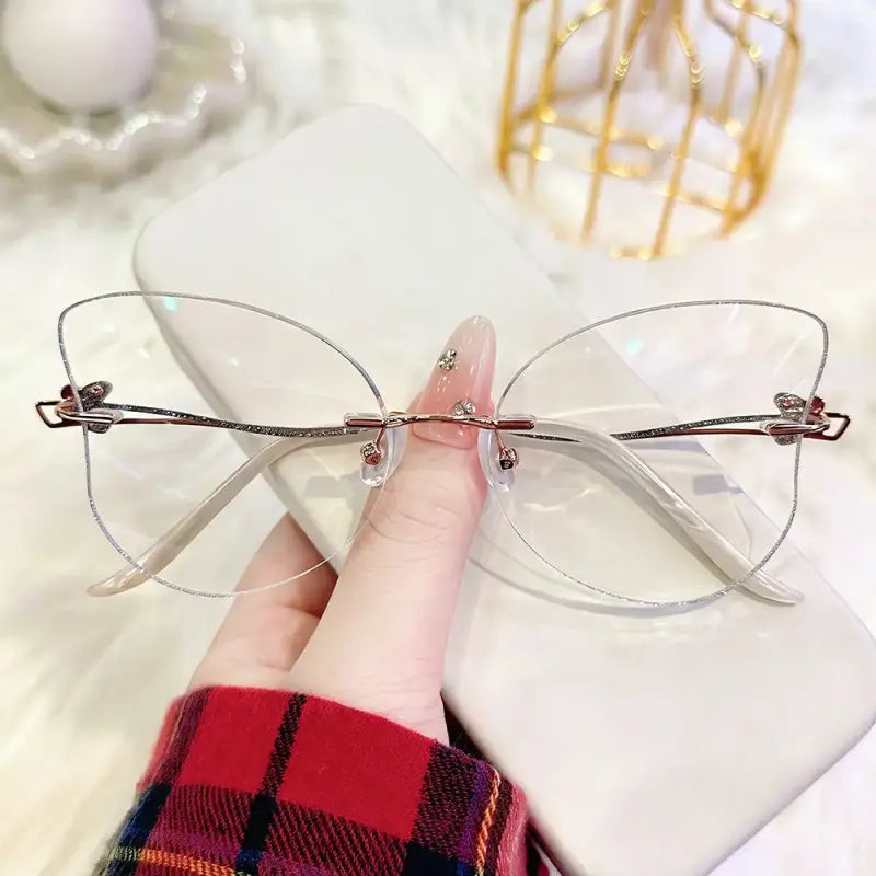 Morpho Rimless butterflyshaped glasses