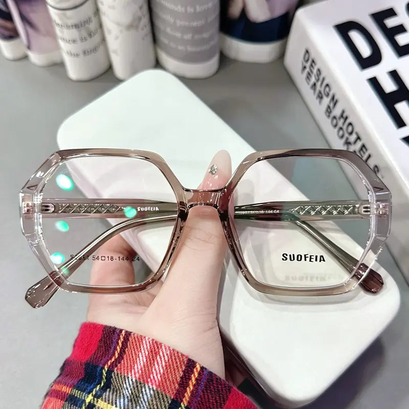 Nova Rimless square glasses