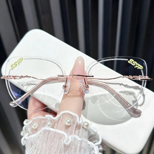 ESFP Rimless custom-shaped glasses