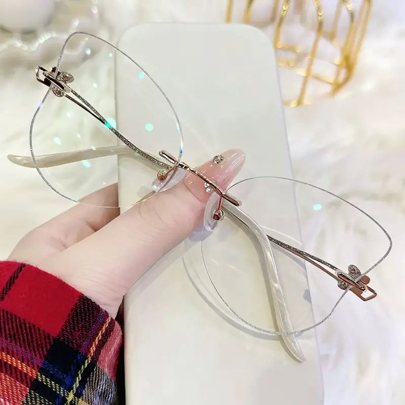 Morpho Rimless butterflyshaped glasses