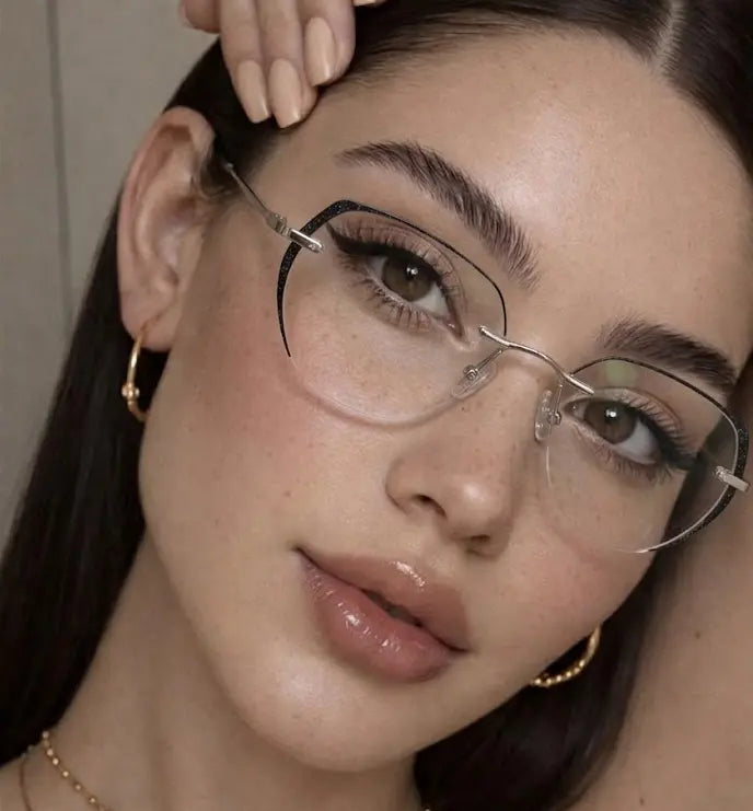 Stellara Rimless geometric glasses