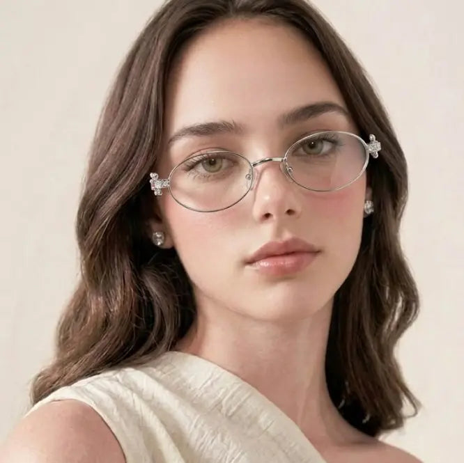 Alonso Rimless oval glasses