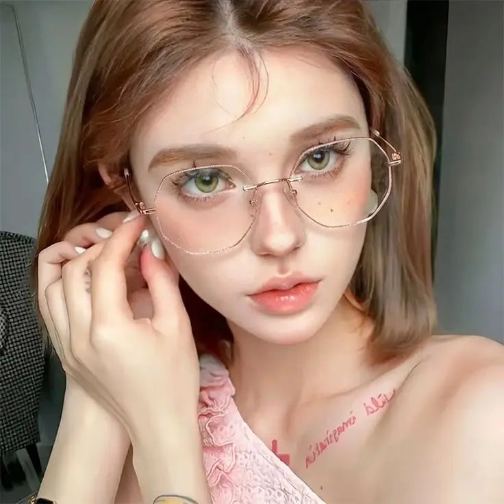 Lux Rimless square glasses