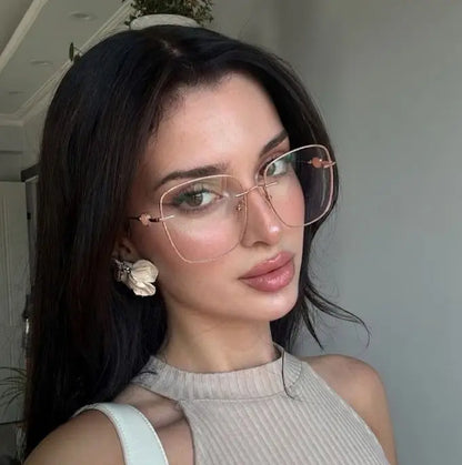 Aurelia Rimless square glasses