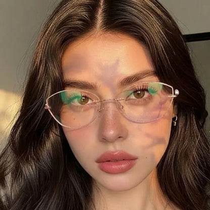 Selene Rimless cat-eye glasses