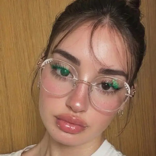 Lira Rimless geometric glasses