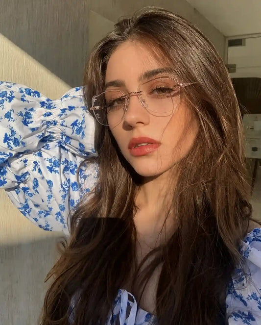 Lynx Rimless cat-eye glasses