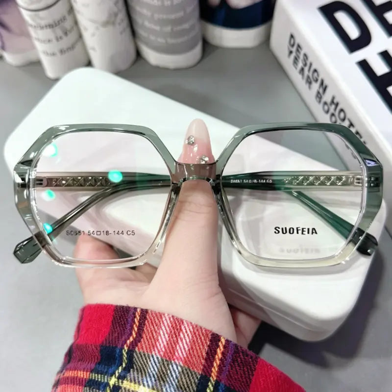 Nova Rimless square glasses