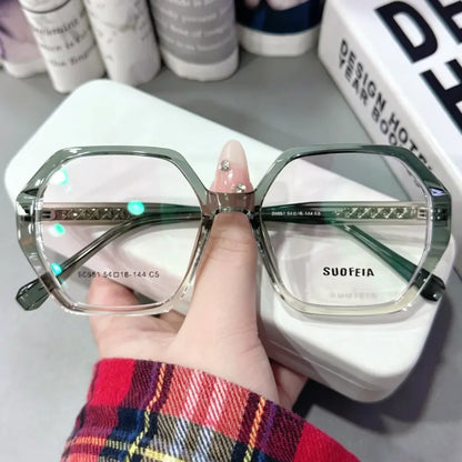 Nova Rimless square glasses
