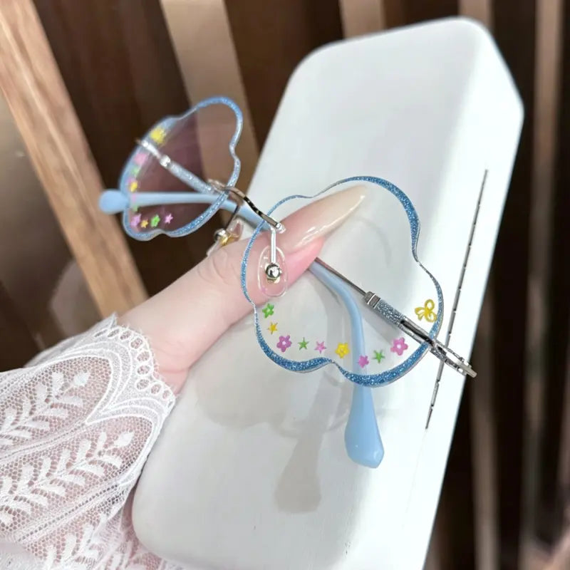 Skye Cloud-shaped rimless glasses