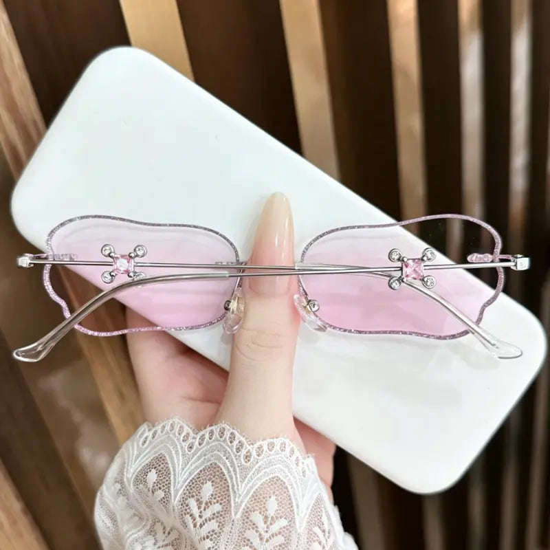 Paws Rimless foot-shaped glasses