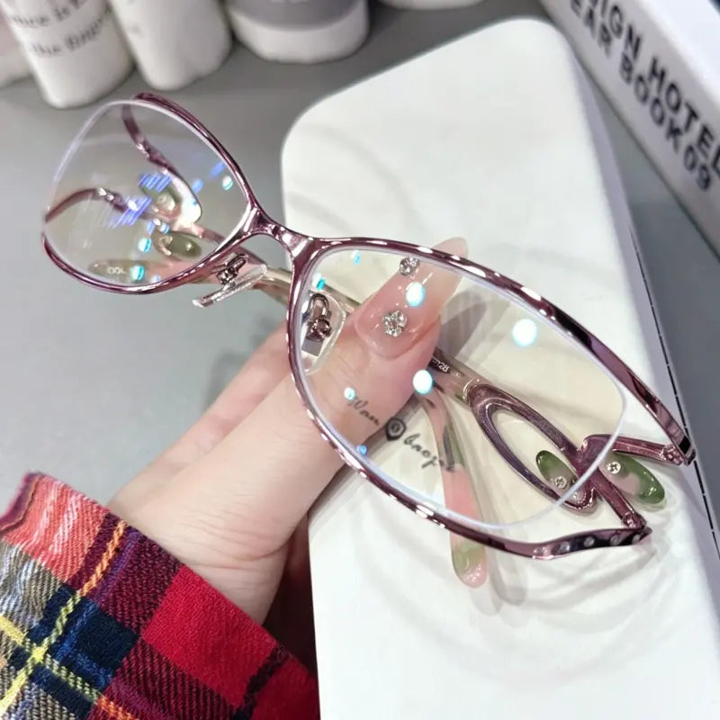 Elis Rimless oval glasses