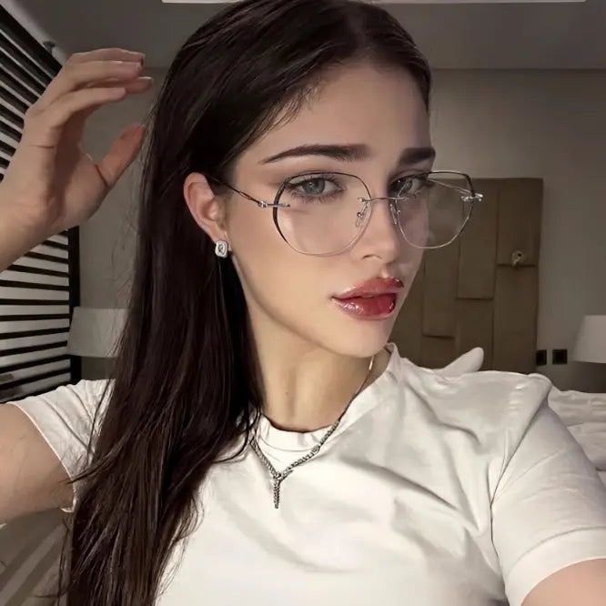 Stellara Rimless geometric glasses