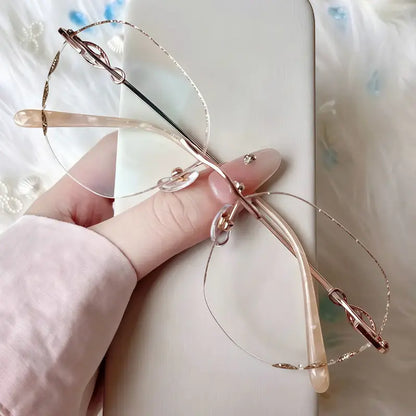 Lux Rimless square glasses