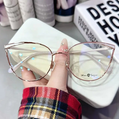 Lris Rimless cateye glasses