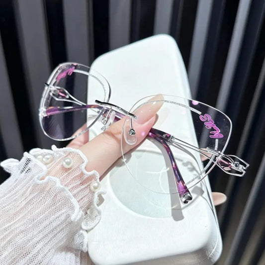 ENTJ Rimless custom-shaped glasses