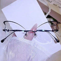 Das Rimless butterfly-shaped glasses
