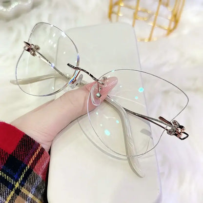 Morpho Rimless butterflyshaped glasses