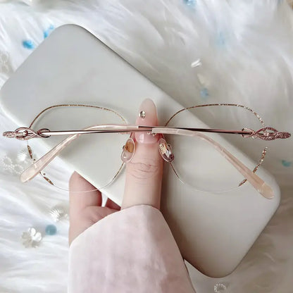 Lux Rimless square glasses