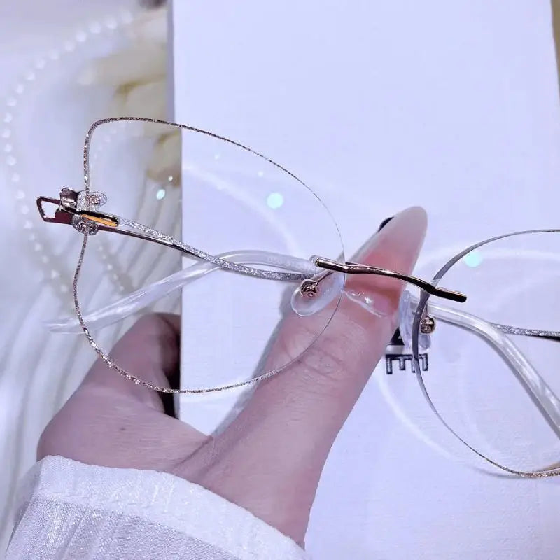Morpho Rimless butterflyshaped glasses