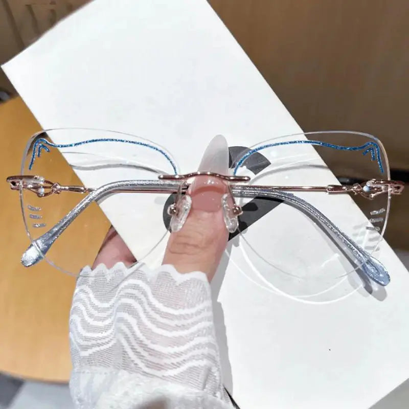 Lynx Rimless cat-eye glasses