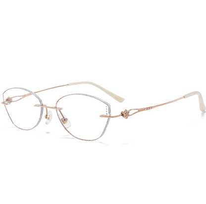 Selene Rimless cat-eye glasses
