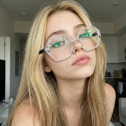 Nova Rimless square glasses