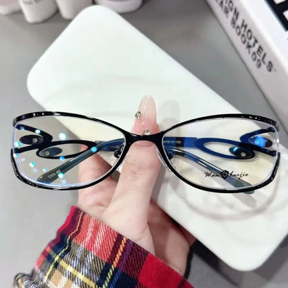Elis Rimless oval glasses
