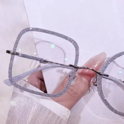Nyx Rimless custom shaped glasses