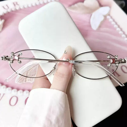 Alonso Rimless oval glasses