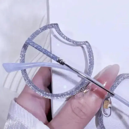 Nyx Rimless custom shaped glasses