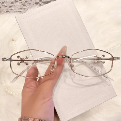 Aura Rimless oval glasses