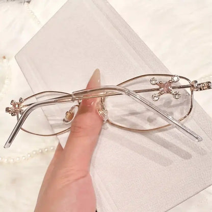 Aura Rimless oval glasses