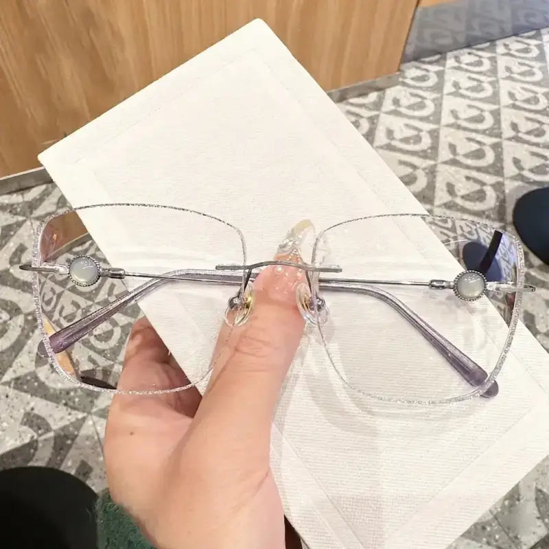 Aurelia Rimless square glasses