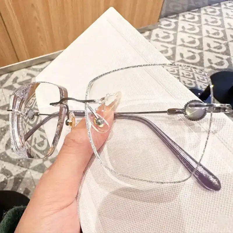 Aurelia Rimless square glasses