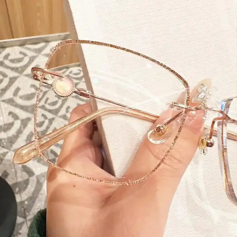 Aurelia Rimless square glasses