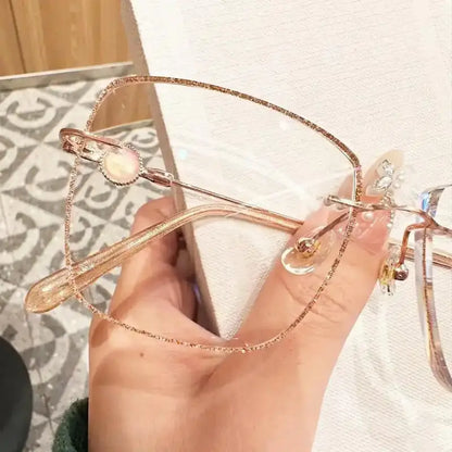 Aurelia Rimless square glasses