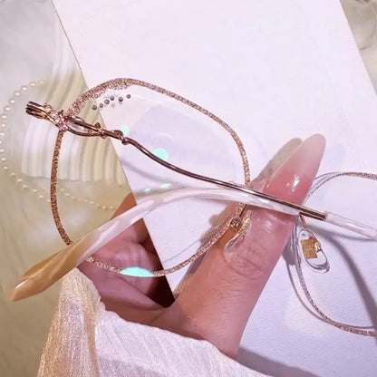 Lira Rimless geometric glasses
