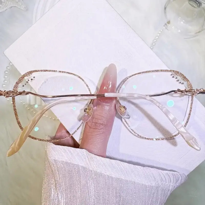 Lira Rimless geometric glasses
