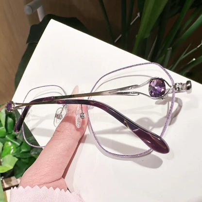 Mia Rimless geometric glasses