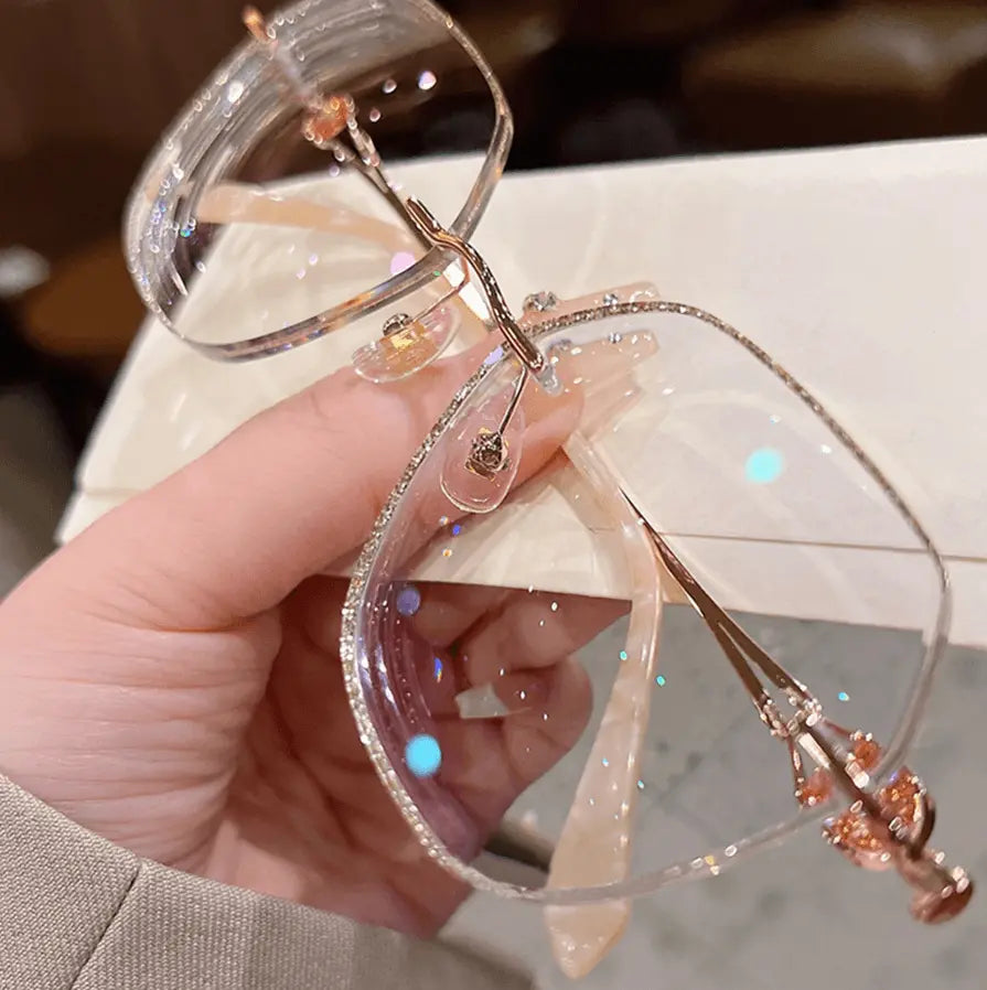 Mia Rimless geometric glasses