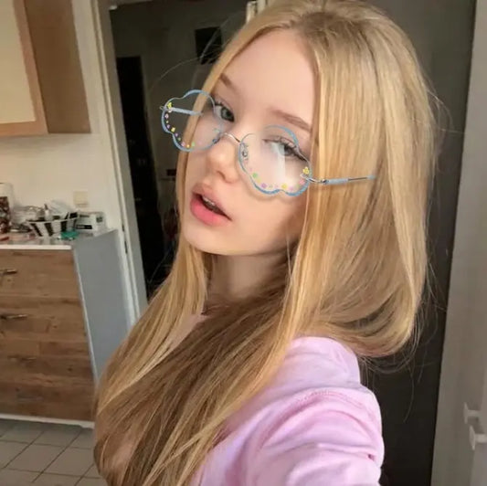 Skye Cloud-shaped rimless glasses