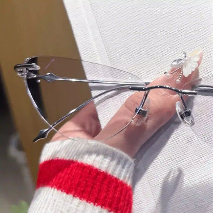 Seraphina Rimless cat-eye glasses