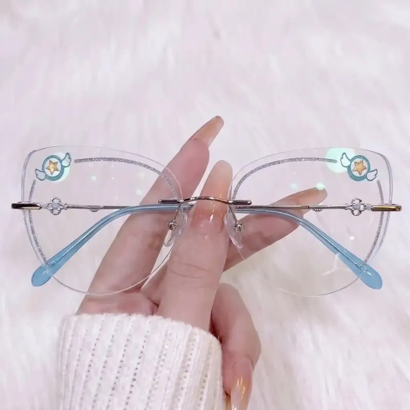 Spell Rimless cat-eye glasses